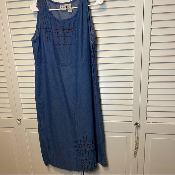 VINTAGE KORET CITY BLUES DENIM DRESS - Picture 4 of 9